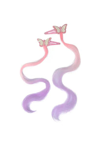 Butterfly Hair Clips With Hair Extension