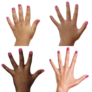 Glamour Girl Fuschia With Silver Glitter Nail Polish