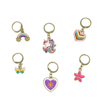 Load image into Gallery viewer, Rainbow Unicorn Shoelace Charm 6 Pack