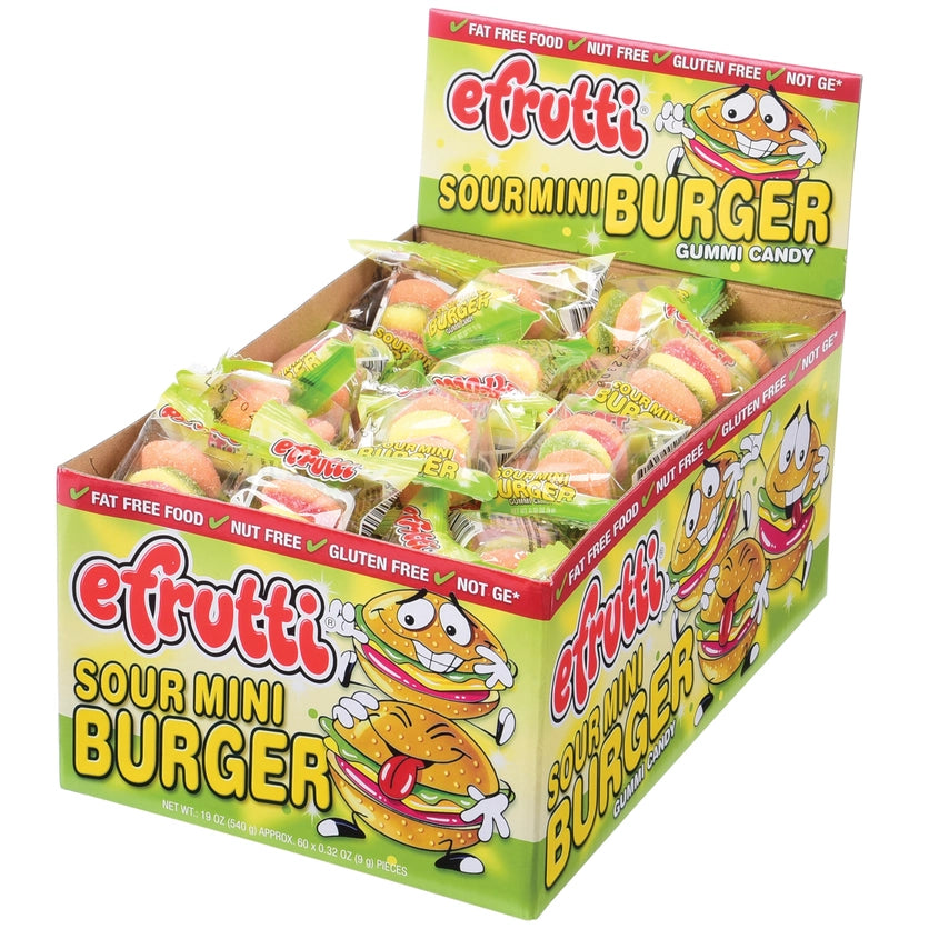Sour Gummy Mini Burgers Candy