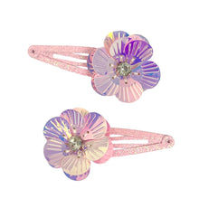 Load image into Gallery viewer, Mermaid Flower Hair Clip Set of 2