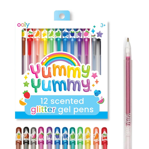 Yummy Scented Glitter Gel Pens Set Of 12