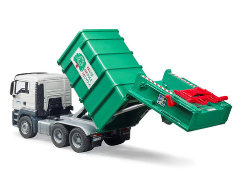 MAN TGS Rear Loading Garbage Truck Green