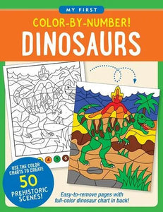 Color-By-Number Dinosaurs Book