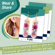 Load image into Gallery viewer, Pressed Floral Acrylic Earrings