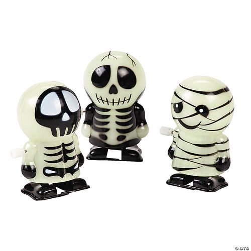Glow-In-The-Dark Skeleton & Mummy Wind Ups