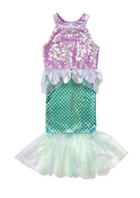 Load image into Gallery viewer, Misty Mermaid Dress Pink/Blue Size 5-6