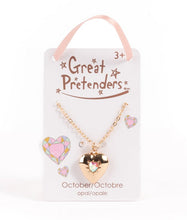 Load image into Gallery viewer, Birthstone Heart Locket