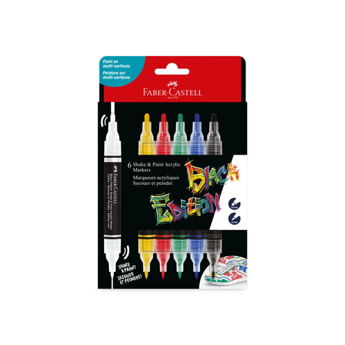 Shake & Paint Markers 6 Count Classic Colors