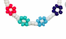 Load image into Gallery viewer, White Rainbow Flower Bead Me Silly Necklace