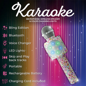 Sing A Long Bling Karaoke Microphone Confetti