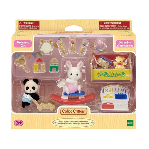 Baby's Toy Box Snow Rabbit & Panda Babies