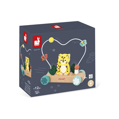 Tropik Pull-Along Jaguar Stacking Bead Toy