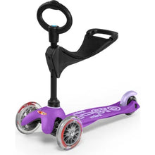 Load image into Gallery viewer, Purple 3in1 Micro Kickboard Deluxe Scooter