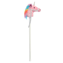 Load image into Gallery viewer, 37&quot; Unicorn Pink Giddy Up Stick Pony