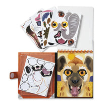 Load image into Gallery viewer, Make a Face Safari Reusable Sticker Pad
