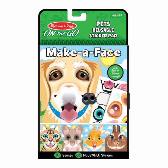 Make a Face Pets Reusable Sticker Pad