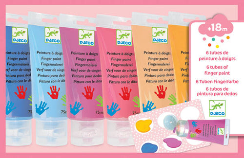 Djeco Finger Paints - Pastel