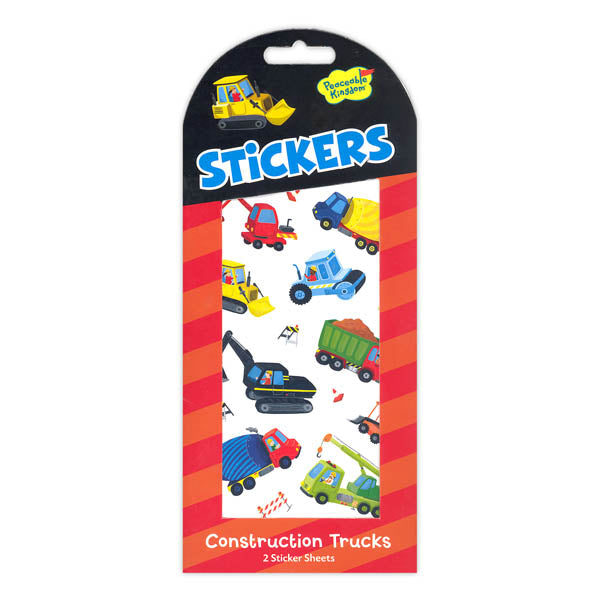 Construction Trucks Sticker Pack