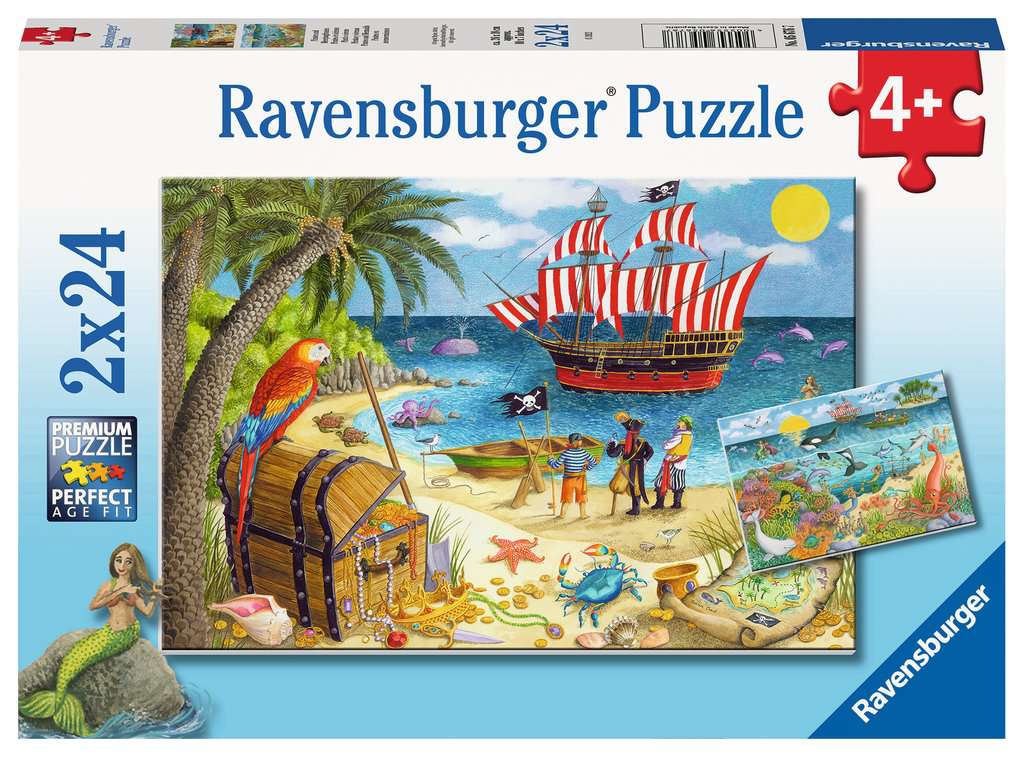 2 x 24 PC Pirates & Mermaids Puzzle