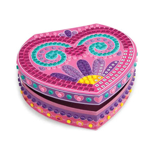 Sticky Mosaics Heart Jewelry Box