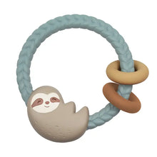 Load image into Gallery viewer, Ritzy Rattle Silicone Teether Rattles Sloth