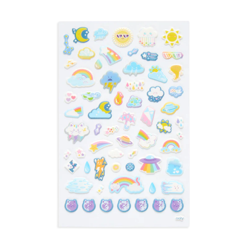 Weather Pals Itsy Bitsy Puffy Stickers