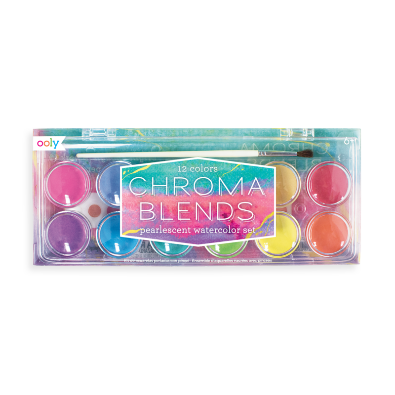 Chroma Blends Watercolors Pearlescent 13 Piece Set