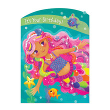 Load image into Gallery viewer, Mermaid Tri-Fold Card