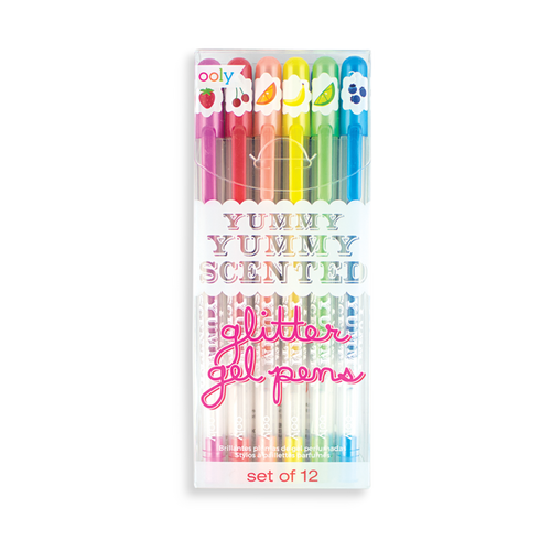 Yummy Scented Glitter Gel Pens Set Of 12