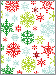 *Snowflakes Christmas Enclosure Card