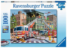 Load image into Gallery viewer, 100 PC Fire Truck Rescue Puzzle