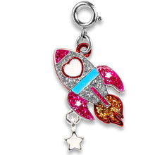 Load image into Gallery viewer, Glitter Rocket Charm