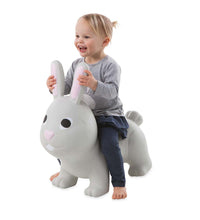 Load image into Gallery viewer, Grey Bunny Inflatable Jump Along