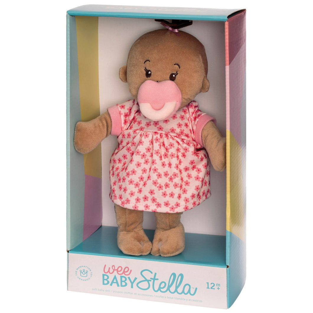 Wee Baby Stella Beige Doll With Brown Hair