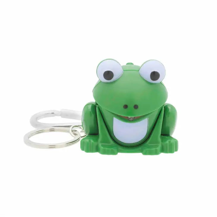 Frog Sound LED Light Keychain