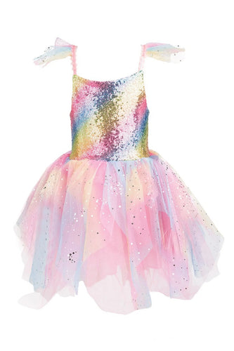 Rainbow Fairy Dress & Wings Size 5-6