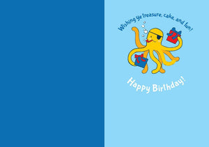 Pirate Foil Birthday Card