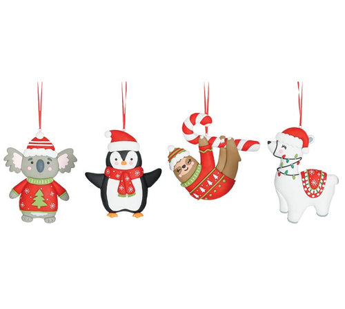 Festive Friends Shaped Ornament