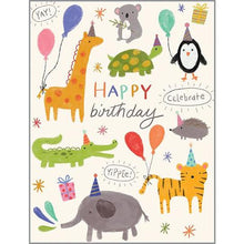Load image into Gallery viewer, Happy Birthday Animals Card