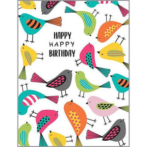 Happy Birthday Birds Card