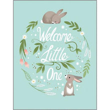 Load image into Gallery viewer, Welcome Little One Rabbits Baby Card