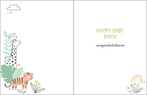 In The Jungle Baby Card
