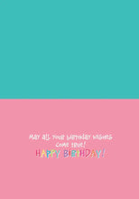 Load image into Gallery viewer, Make A Wish Cupcake Glitter Birthday Card