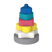 Load image into Gallery viewer, Silicone Baby Stacking Toy Geometric Shapes