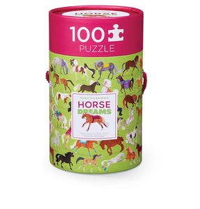 100 PC Horses Puzzle In A Can