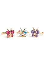 Load image into Gallery viewer, Boutique Butterfly Gem Ring Set