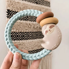 Load image into Gallery viewer, Ritzy Rattle Silicone Teether Rattles Sloth