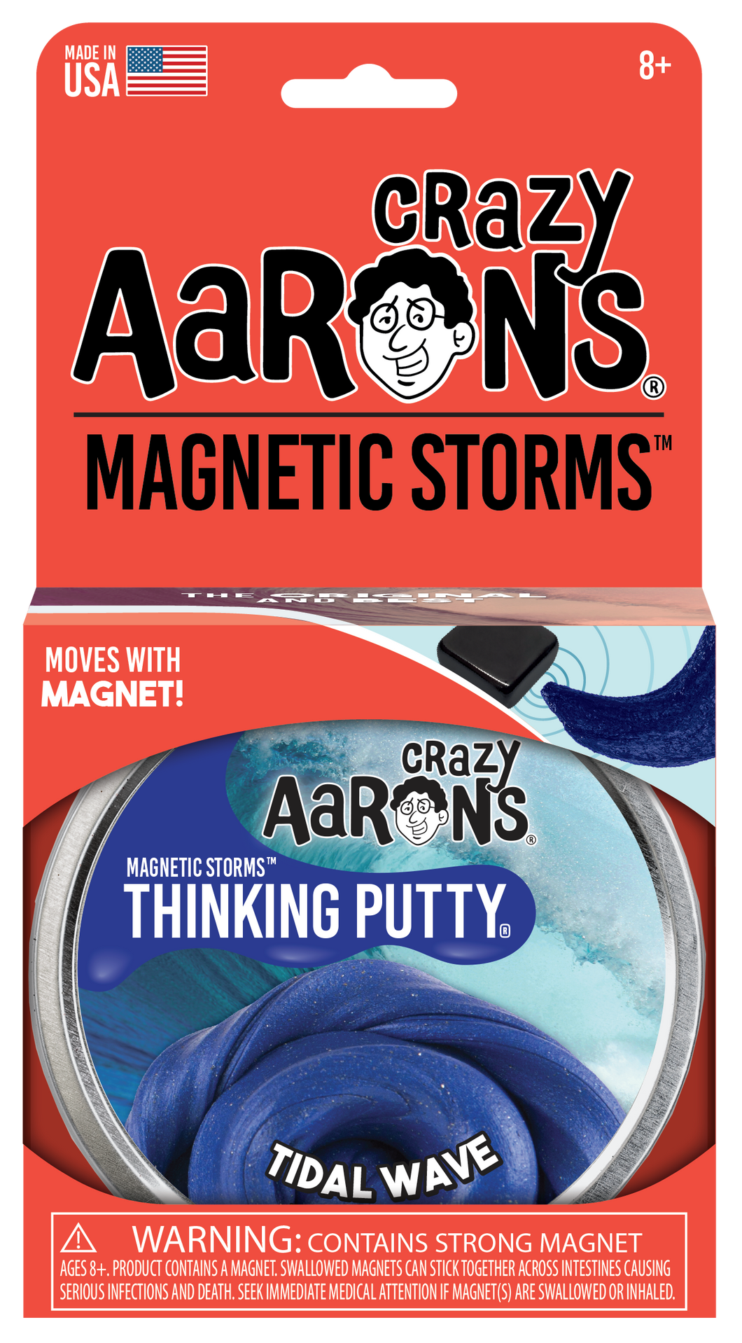 Tidal Wave Magnetic Storms Putty Tin with Magnet