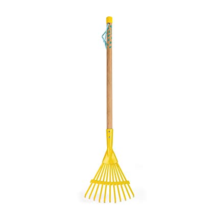 Happy Garden Large Leaf Rake, Yellow